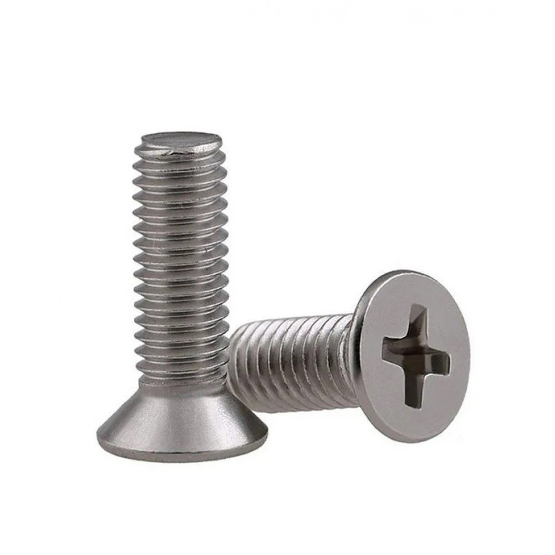 پیچ چهارسو مدل سر خزینه M4x10MM بسته 100 عددی